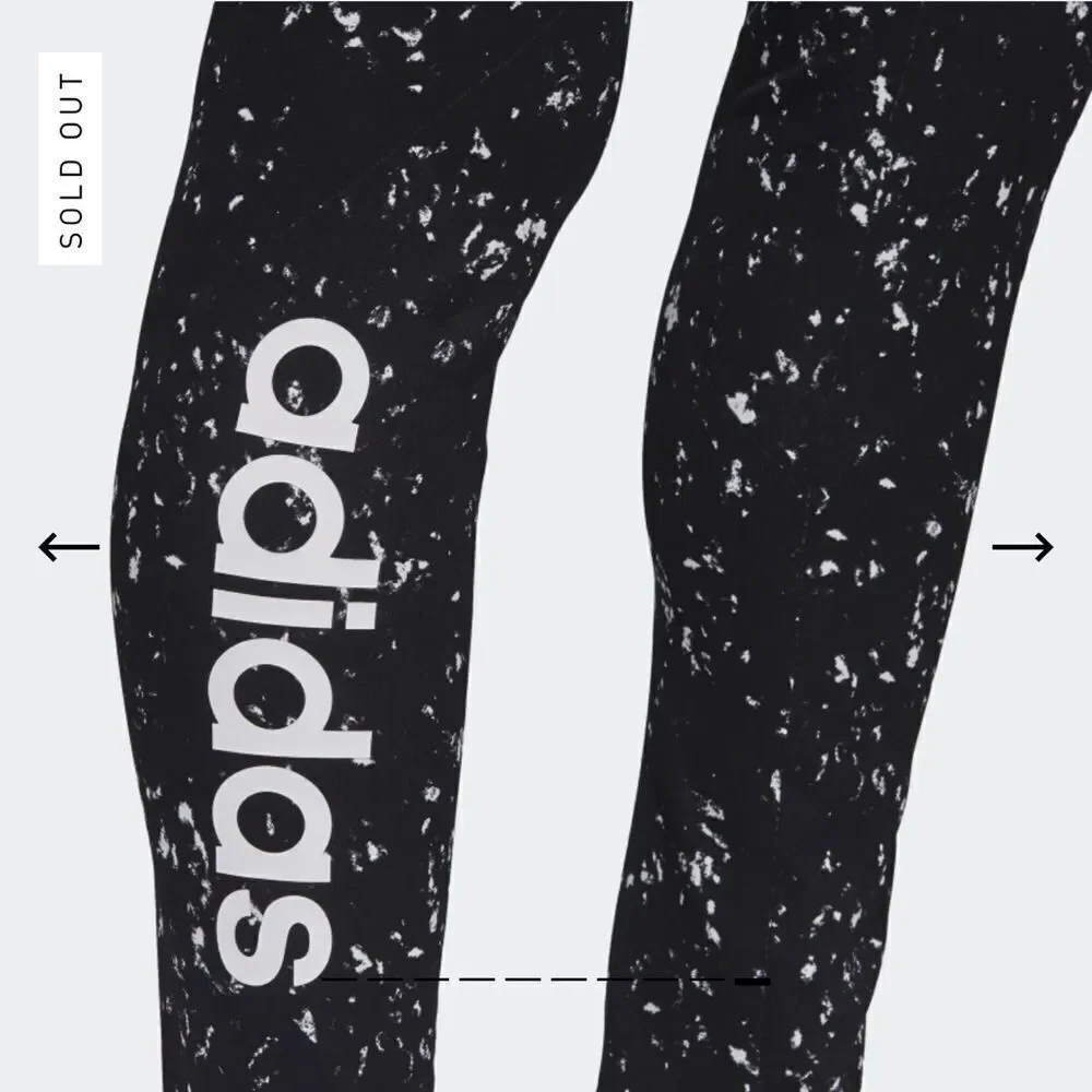 adidas Hyke Splatter Effect Performance Leggings - Picture 2 of 11
